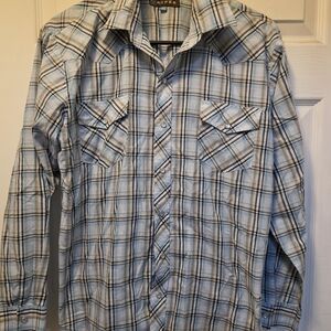 Roper Men's Blue Plaid Shirt